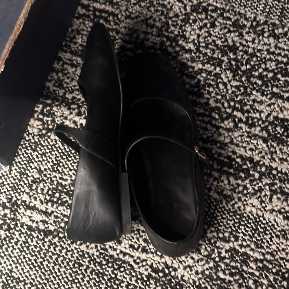Black Mary Jane Flats